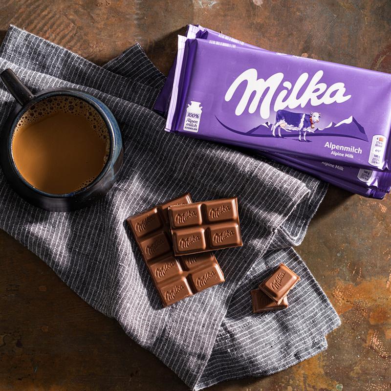 Milka ミルカ アルペンミルク 90g×1個 ミルクチョコレート 板チョコ