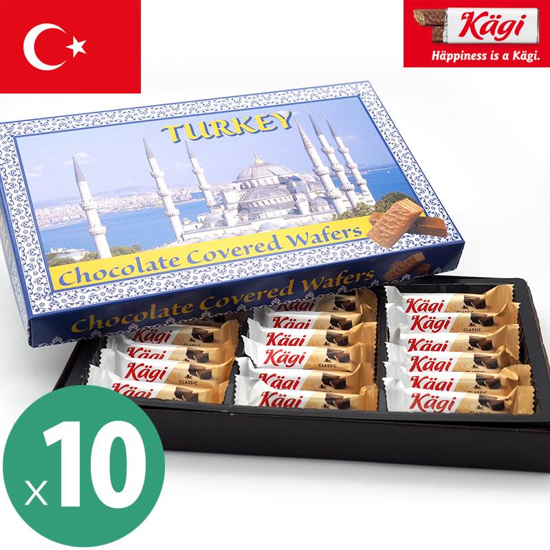 チョコレートページ Q&Aカード kagi カーギ トルコデザイン チョコウェハース 10箱セット(1箱18粒115g
