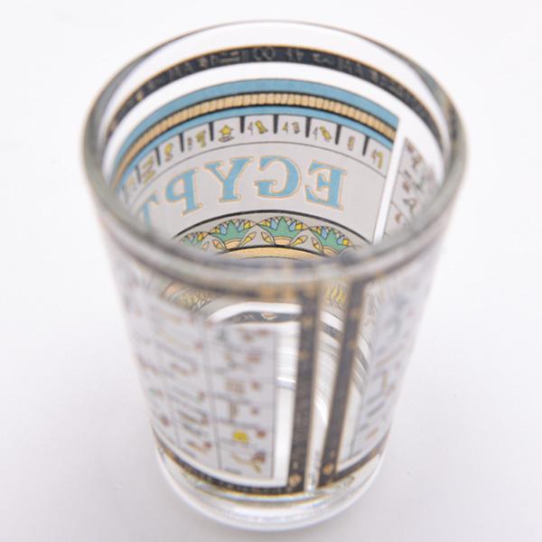 HaneAme 雨波 有料会員ギフト エジプト風コップ エジプトショットグラス 3個セット 6cm 象形文字 Egypt エジプト土産