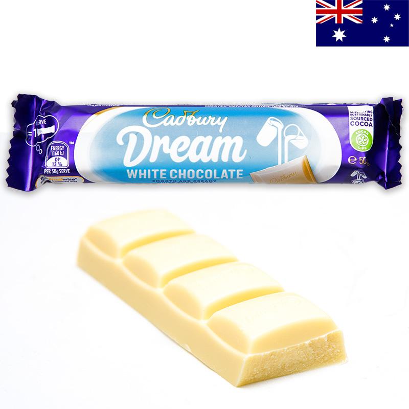キャドバリー ドリーム 50g×1個 ホワイトチョコレートバー Cadbury