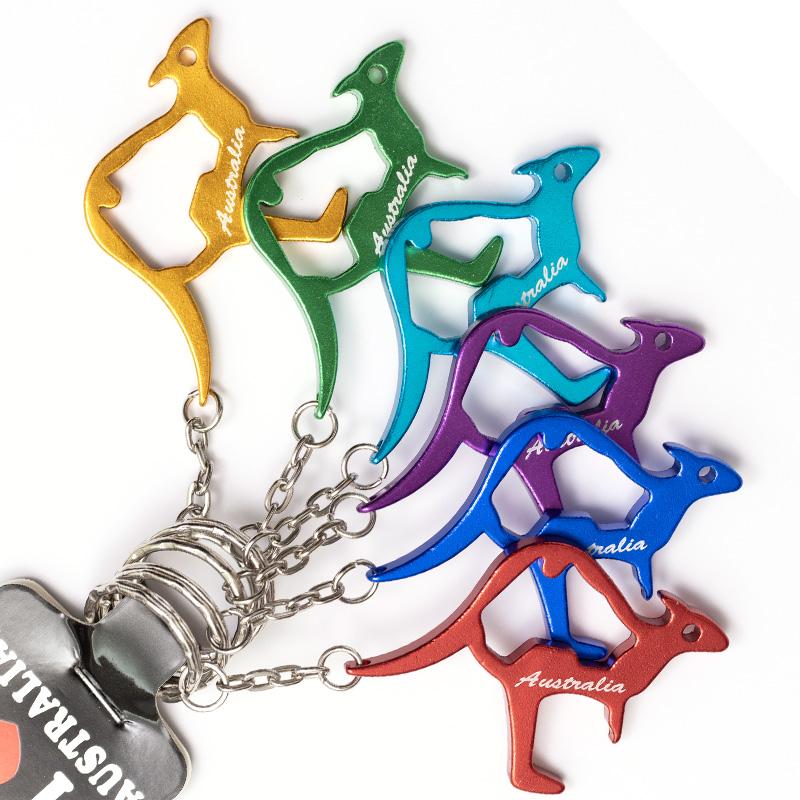 カンガルーキーホルダー 6個セット 12cm 6色 おみやげ