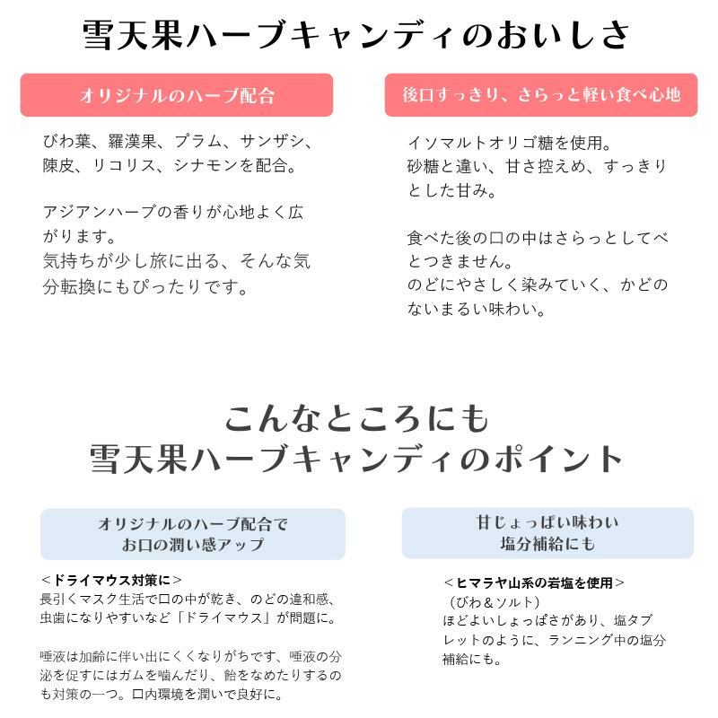 雪天果 台湾ハーブキャンディー びわ＆ソルト風味 30g 喉ケア キャンディ のどケア 声枯れ ボイスケア 台湾土産 輸入食品｜ec-tokoplus｜07