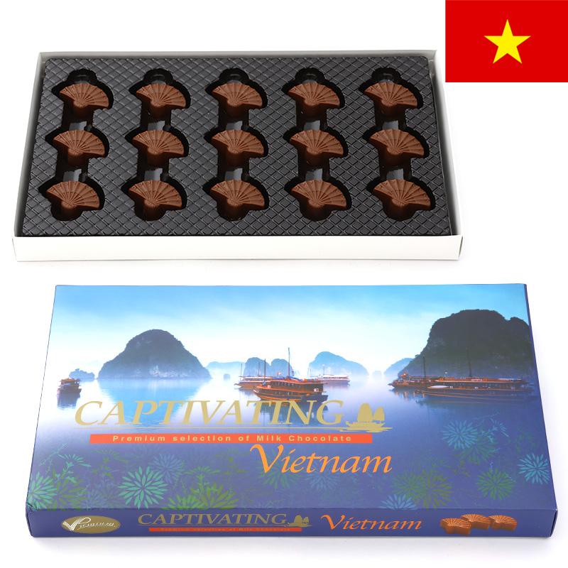 ベトナム ハロン湾扇型チョコレート 1箱15粒入180g VIETNAM ベトナム