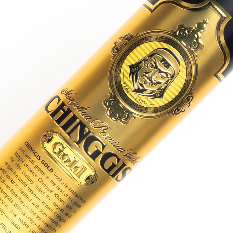 CHINGGIS Gold チンギスゴールドウォッカ 750ml 缶ケース入り モンゴル