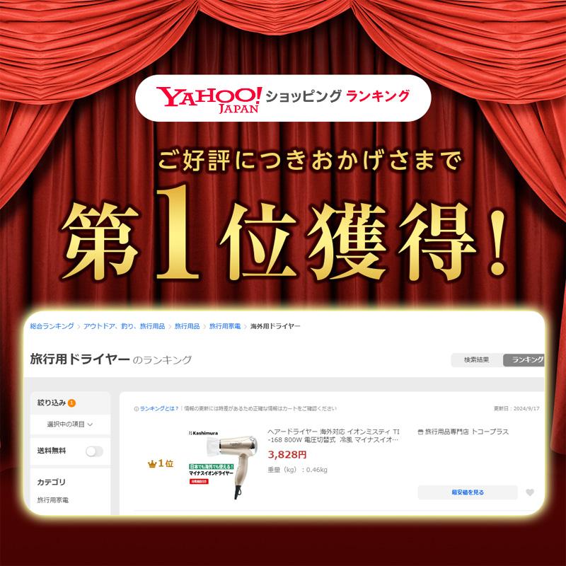 ヘアードライヤー 海外対応 イオンミスティ TI-168 800W 電圧 ヘアードライヤー 海外対応 イオンミスティ TI-168 800W 電圧