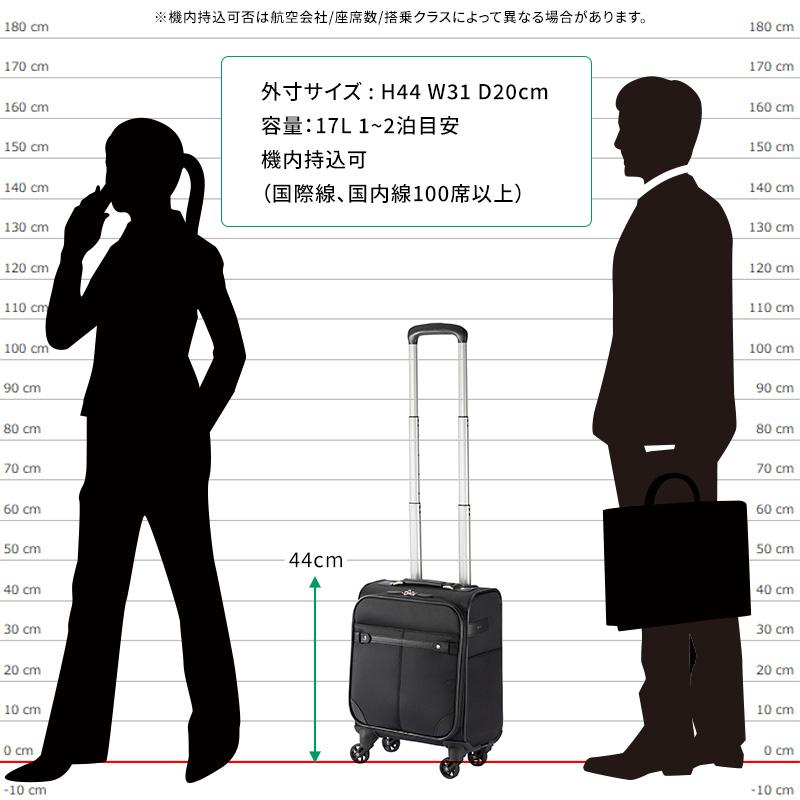 ace. エース ソリディオナ 17L 35013 1-2泊 ソフトトローリー フロント