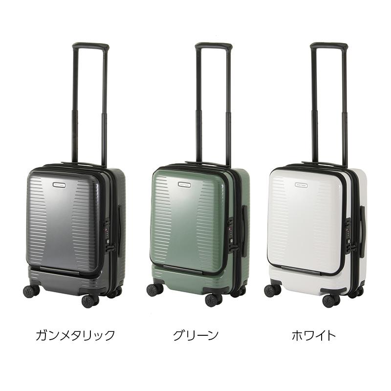ACE ワールドトラベラー FERMION TSAロック ガンメタリックMサイズ World Traveler エース ワールドトラベラー スーツケース プリマス 35L