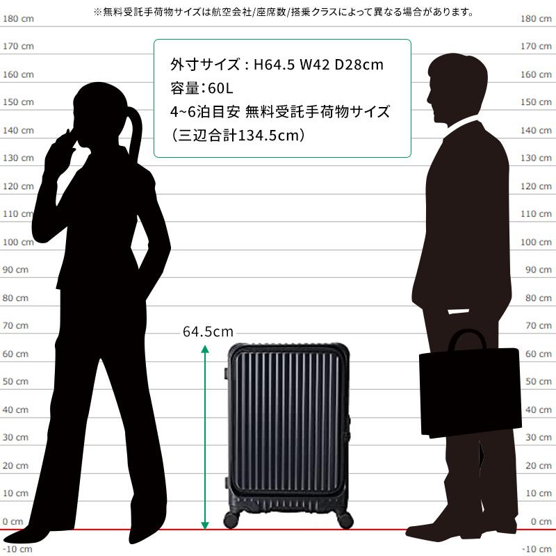 CARGO カーゴ スーツケース エアーレイヤー CAT648LY Air LAYER 60L