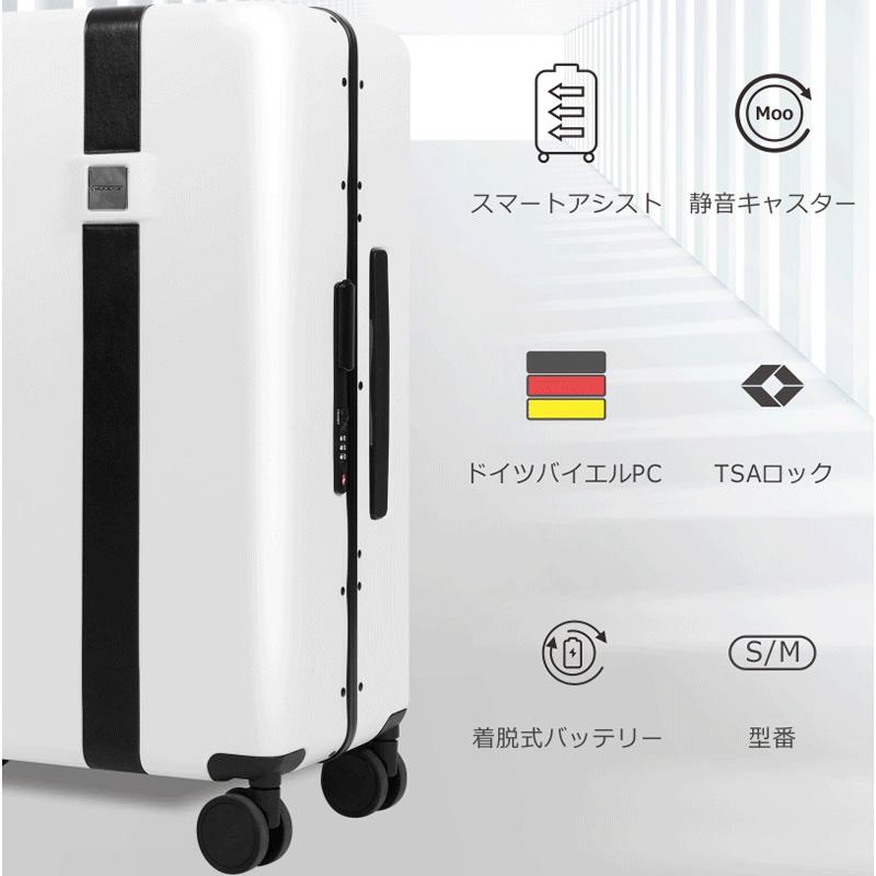 電動アシストスーツケース MOOBOT S ムーボットSサイズ 機内持込 3泊 USB充電 静音ダブルキャスター TSAダイヤルロック PSE ...