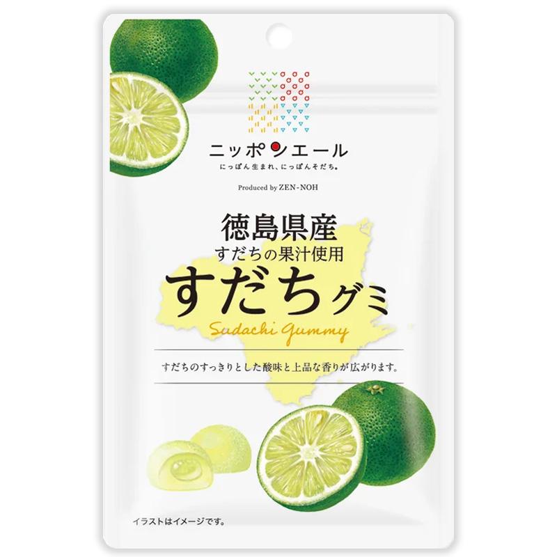 全農 ニッポンエール 徳島県産すだちグミ すだち ご当地グミ お菓子