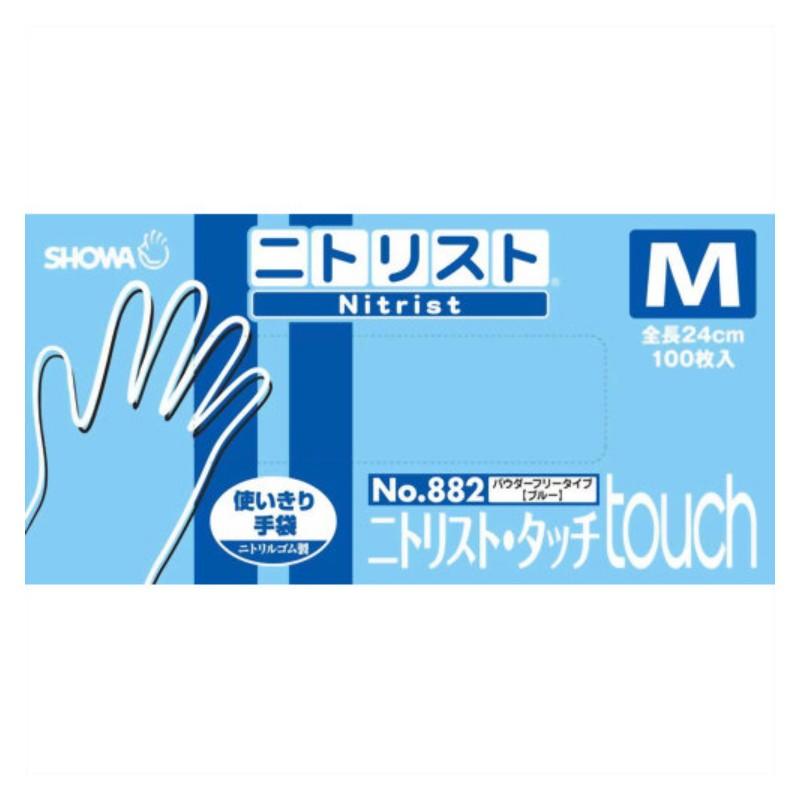 ショーワグローブ ニトリル手袋 ニトリスト タッチ M No.882 100枚入