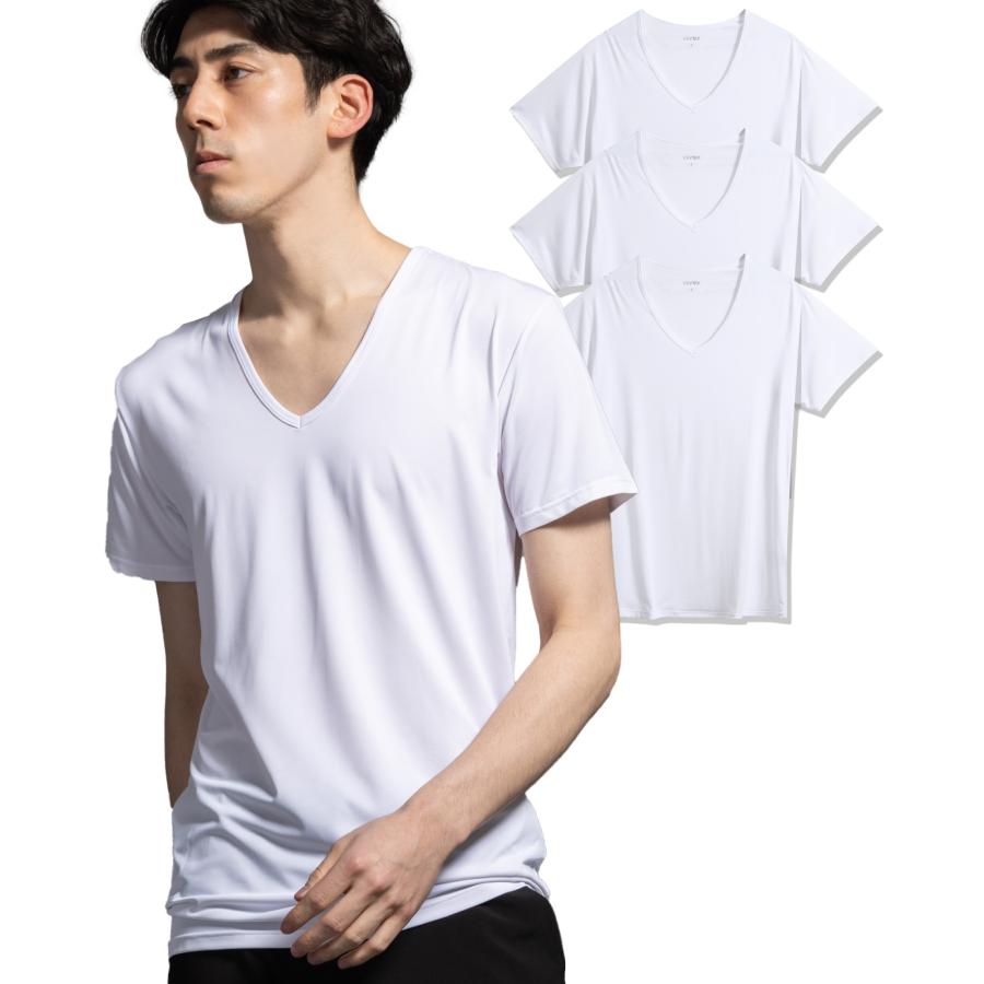 DUERFUSA（デュアルフューサ） インナーシャツ メンズ 夏 3枚組 夏