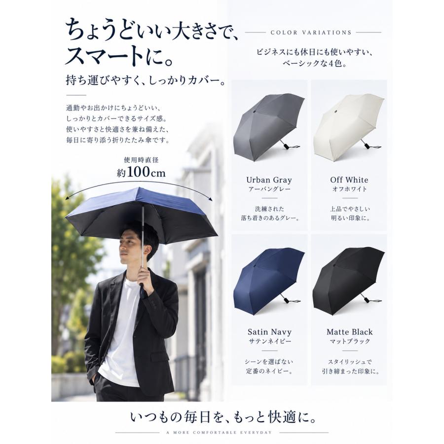 日傘 メンズ 軽量 完全遮光 自動開閉 折りたたみ 晴雨兼用 UVカット99.9％ 遮光率100% 男女兼用 折り畳み傘  爆買 | tobest | 10