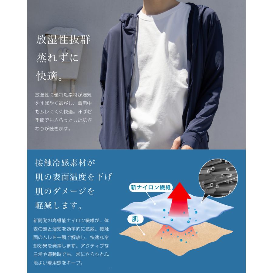 ラッシュガード レディース 冷感 水陸両用 長袖 UVカットパーカー UVカット UPF50+ 夏 ラッシュガード メンズ 水着 日焼け対策  爆買 | ブランド登録なし | 10