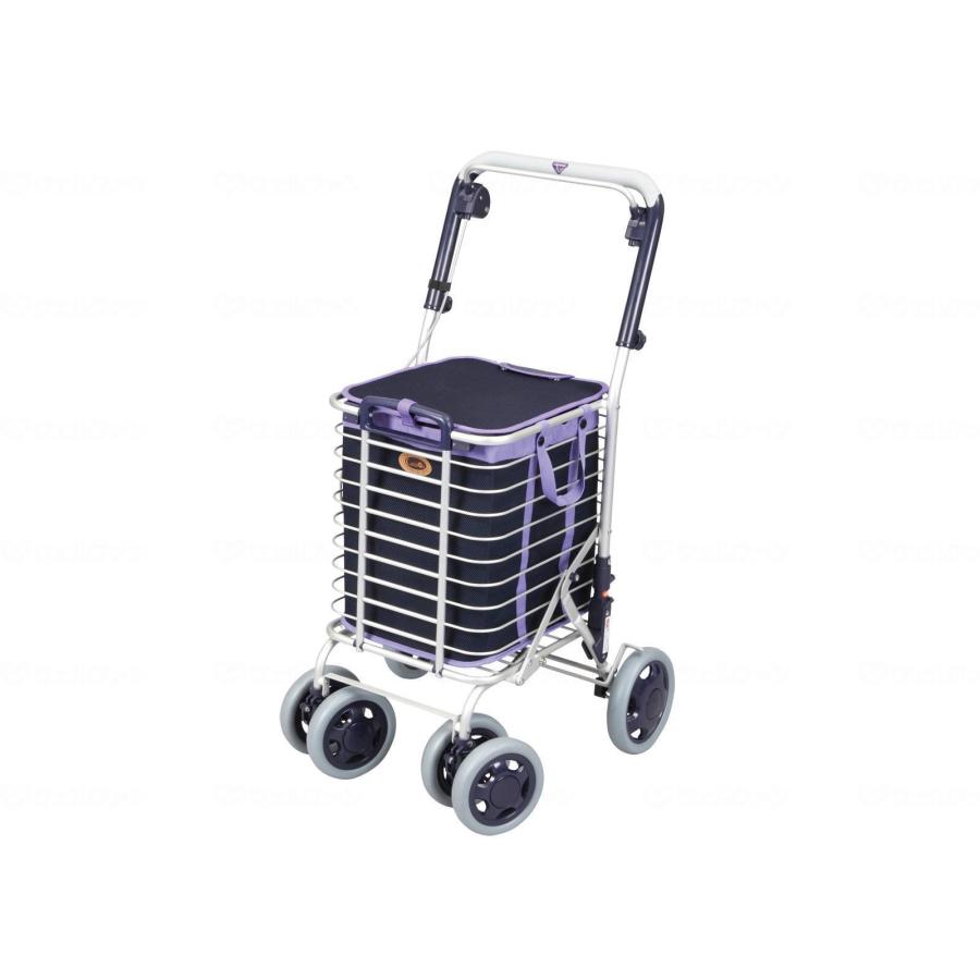 ユーバ産業 アルミワイヤーカート / A-0245H 花柄青 ※北海道・沖縄