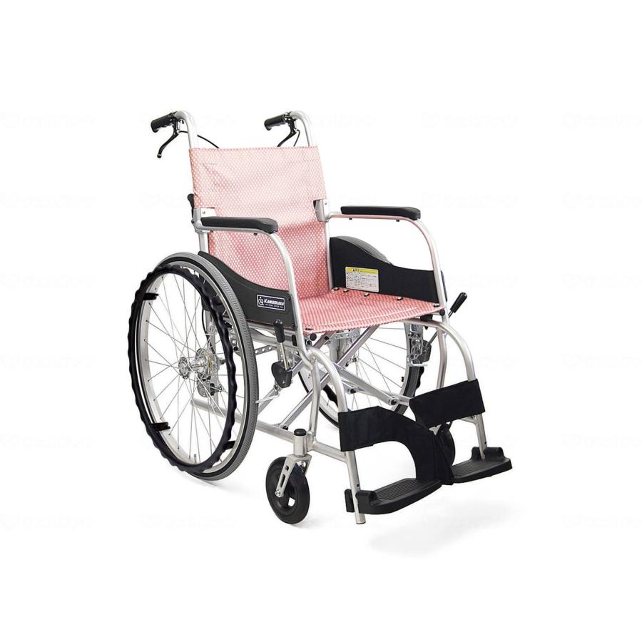 非課税商品 カワムラサイクル アルミ自走用車いす ふわりす KF22-40SB