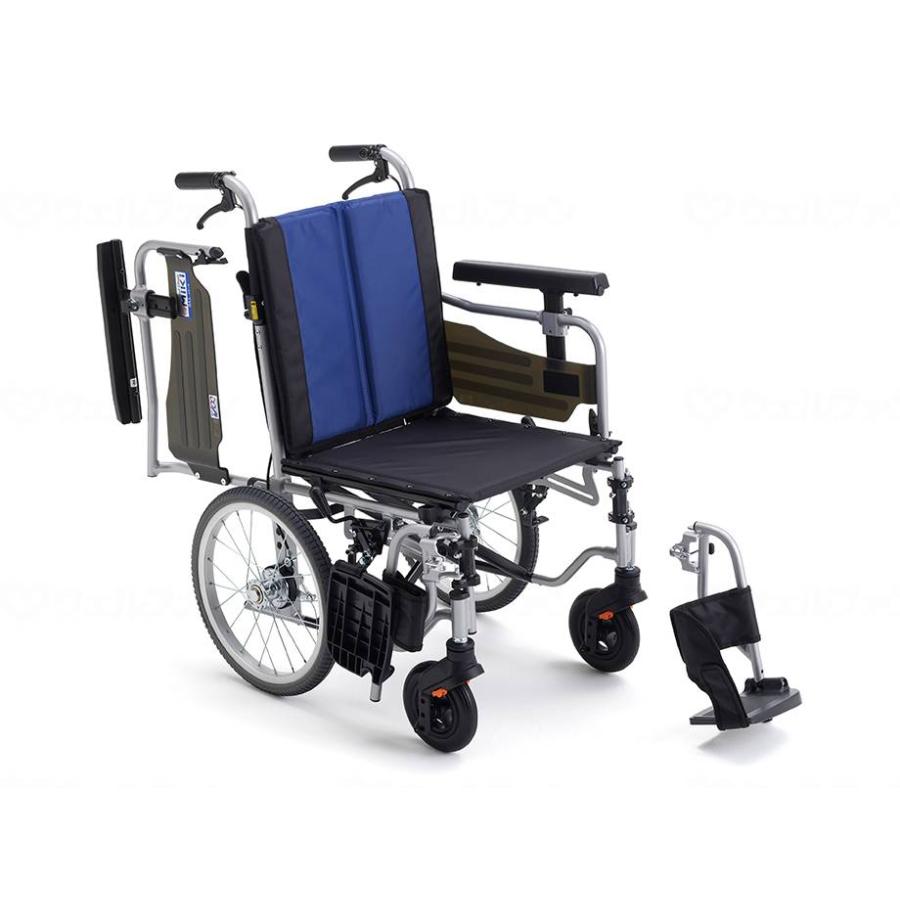 ミキ アルミ介助車いす BAL-R6 ハイポリマー仕様 / 座幅40cm ナイロン