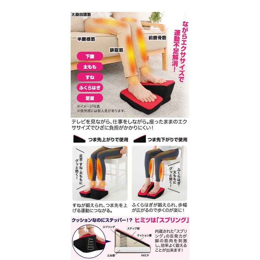 ニーズ 座ってあんしんワンツーステッパー (ベージュ) ながら運動 室内 