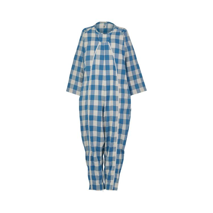 つなぎ服　フドーねまき スリーシーズン セパレート風上下　介護つなぎパジャマ 竹虎 フドーねまきA スリーシーズン・厚手 ねまき 寝巻き 介護用