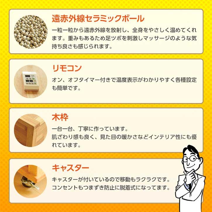 セラミック足湯 暖暖ふっと 1人用 / DW-1 SoL セラミックボール 足温器