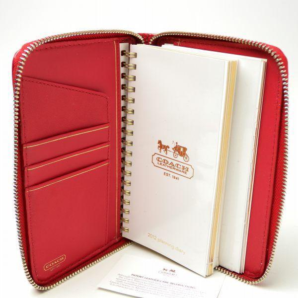 コーチcoach訳あり手帳レザーシステム手帳ダイアリー ２０１２年版 Coachコーチ 61039 61039rd E Shopキャリオール 通販 Yahoo ショッピング