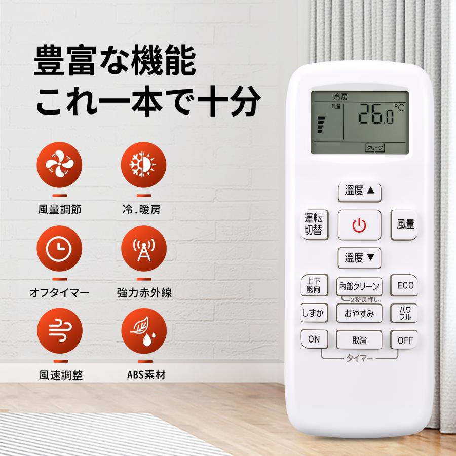 互換品 RCH-RUY2-1 for Hisense ハイ センス エアコンリモコン HA-J28H-W HA-J40H2-W HA-J 22G-W HA-J22H-W HA-J25H-W対応 【品番：K2429359】 |  | 03