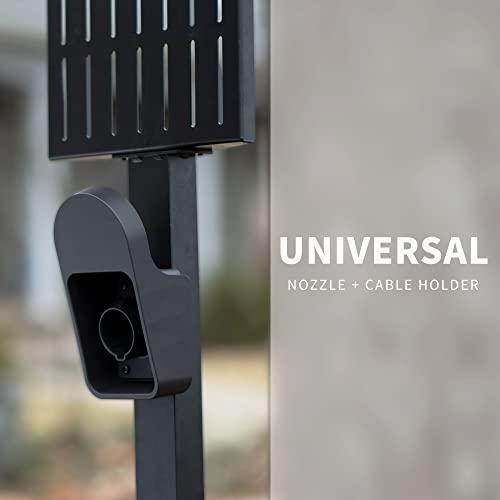 「人气商品」 VIVO屋外EV充電スタンド、ウェザープロテクションフード、充電スタンド用台座、フロアマウント、全天候、電気自動車杭、ステンレス鋼、ブラック、STAND-EV 【PET6706365495】(23562円)