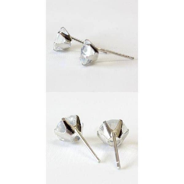 ピアス レディース ロイヤルブルームーン 6.0mm プラチナ pt900の画像