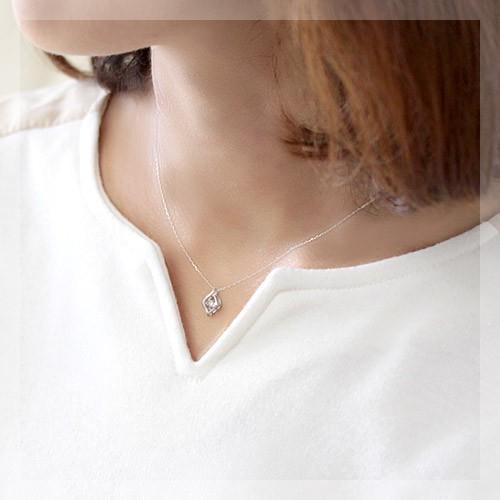 ダイヤモンド ネックレス レディース ダイヤネックレス H＆C 18金 18k 