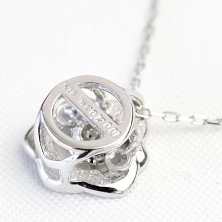ダイヤモンド ネックレス レディース ダイヤネックレス 18金 18k K18