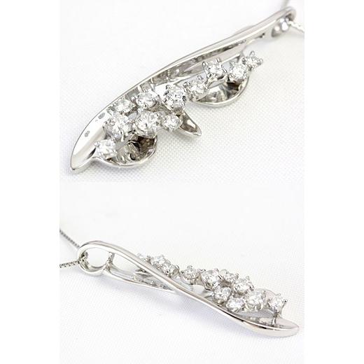 ダイヤモンドネックレス Pt900 プラチナデザイン ダイヤ 0.1ct 【公式