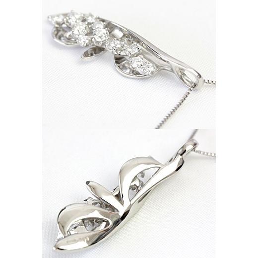 ダイヤモンド ダイヤ ネックレス レディース プラチナ pt900 0.1ct  