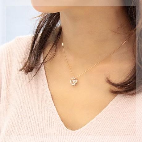 ダイヤモンド ネックレス 一粒 レディース ダイヤネックレス 18金 18k 