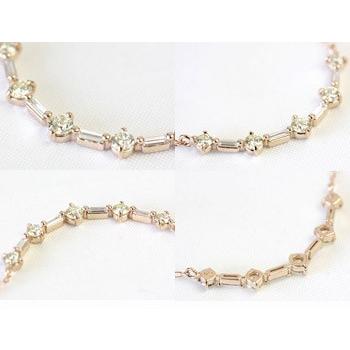 ダイヤモンド ネックレス レディース ダイヤネックレス 18金 18k K18 