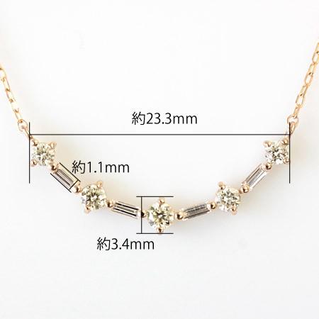 ダイヤモンド ネックレス レディース ダイヤネックレス 18金 18k K18 
