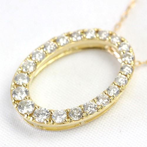 ダイヤモンド ネックレス レディース ダイヤネックレス 18金 18k K18 