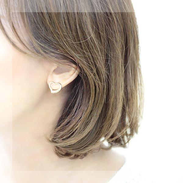 ピアス レディース 18k K18 18金 イエローゴールド ピンクゴールド