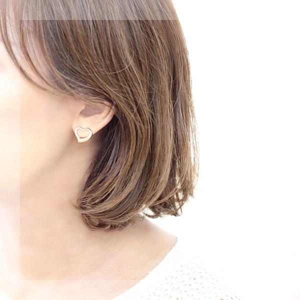 ピアス レディース 18k K18 18金 イエローゴールド ピンクゴールド