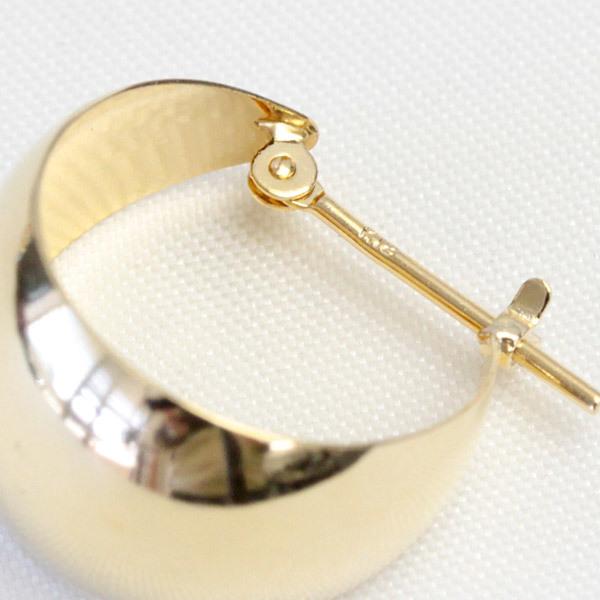 フープピアス 18k 10×15 K18 18金 ゴールド 地金ピアス フープ フープピアス 18k 10×15 K18 18金 ゴールド 地金ピアス フープ