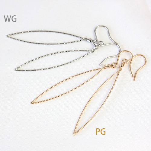 ピアス レディース 揺れる 18金 18k K18 K14 ゴールド アメリカンフック オーバルライン |  | 02