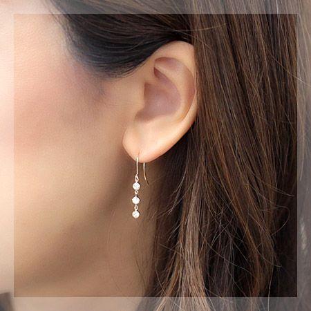 ダイヤモンドピアス プラチナ pt900 18金 18k K18 ゴールド レディース ダイヤ 0.6ct 揺れる ブラウンダイヤ アメリカンフック スリーストーン |  | 01