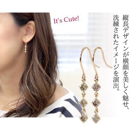 ダイヤモンドピアス プラチナ pt900 18金 18k K18 ゴールド レディース ダイヤ 0.6ct 揺れる ブラウンダイヤ アメリカンフック スリーストーン |  | 03