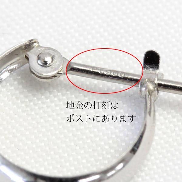 フープピアス レディース 輪っか 小さめ 3×10 プラチナ Pt900 ピアス