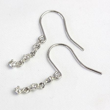 ピアス ダイヤモンド レディース プラチナ pt900 18金 18k K18