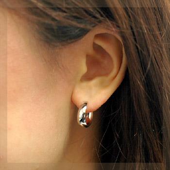 プラチナピアス ムーンピアス pt900 月甲 5×15mm フープピアス 輪っか
