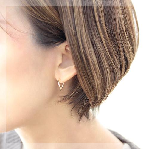 (A121701) K18 ピアス YG フープ 18金 アクセサリー ピアス フープピアス 18金 YG フープ 18k K18 ラウンド ひねり
