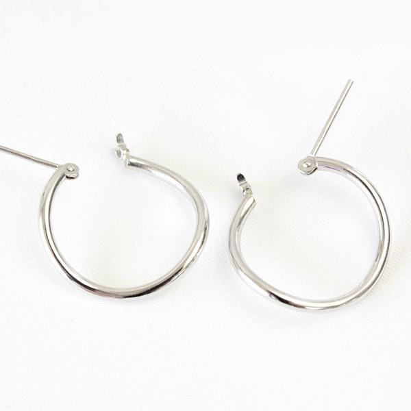 ピアス フープピアス プラチナ フープ Pt900 ラウンド ひねり