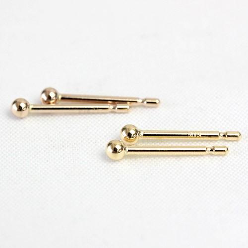 ピアス シンプル 18金 地金 ボールピアス 丸玉 セカンドピアス レディース 石なし 軸太 ポスト0.9mm 2.0mm 18k K18 |  | 04