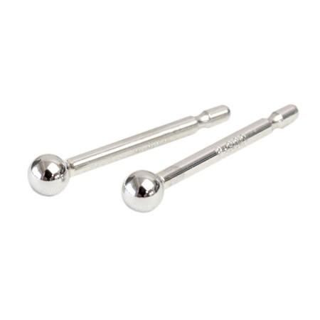 ピアス シンプル プラチナ Pt900 地金 ボールピアス 丸玉 セカンドピアス レディース 石なし 軸太 ポスト0.9mm 2.0mmの画像