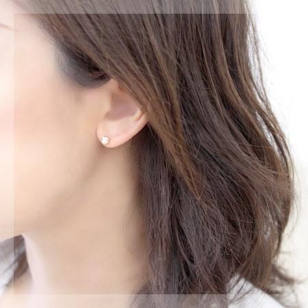 ピアス レディース 18k K18 18金 ゴールド セカンドピアス